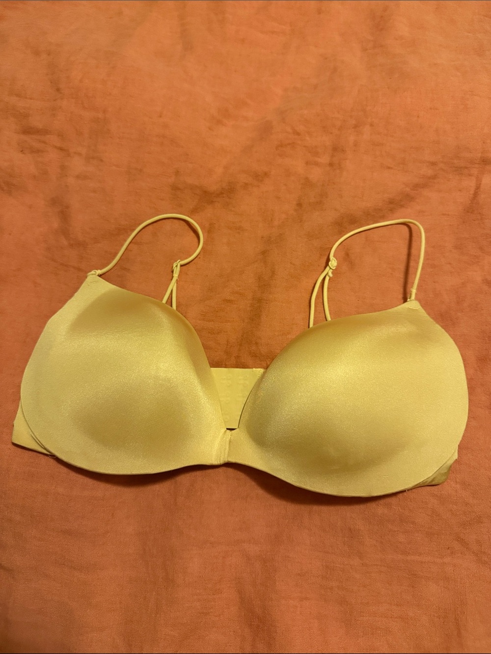 SKIMS Micro-strap plunge bra in Clay